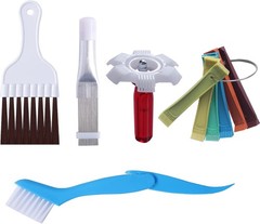 10 Pcs Air Conditioner Fin Comb Cleaner kit AC Coil Cleaning Brush 5 Different F