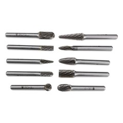 BHA Tungsten Carbide Burr Rotary Files Grinder Bits, Double Cut – 1/4 Inch Shank