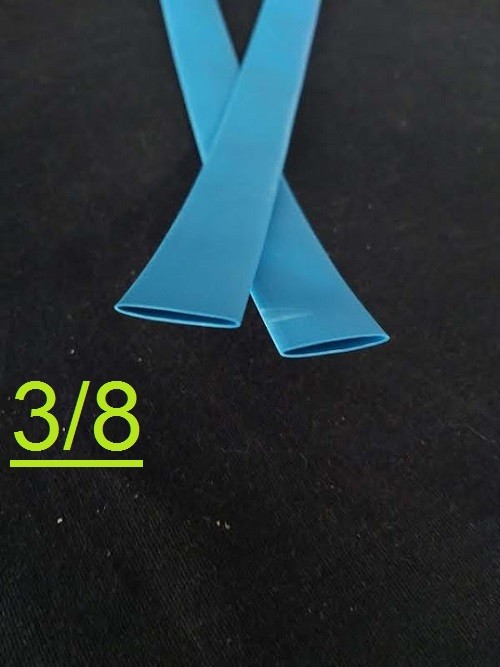 3/8 ” inch 9.5mm BLUE 2:1 heat shrink tubing polyolefin (1FOOT)