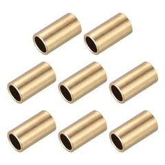 8 Pack 10mm Bore x 12mm OD x 15mm Length Sleeve Bearings Gold Tone]