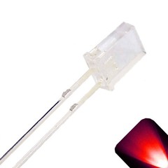 100 x 2x5x7mm Rectangle LEDs Wide Angle Red LED Square x 2 5 7 – 7x5x2 mm 2x7x5