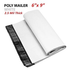 1~5000 Multi-Pack 6×9 White Poly Mailers Shipping Envelopes Self Sealing Bags