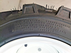 18×8.50-10 Riding Mower Garden tractor 5-hole TR-34 Lug Tire Rim Wheel assembly