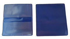 Royal Blue Vinyl Checkbook Cover Standard Top Stub 6- 1/4″ x 3-3/8″ New
