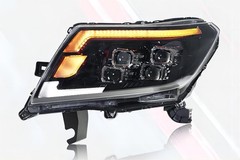 Pair LED Headlight Assembly DRL Sequential Turn For Nissan Navara NP300 2014-22