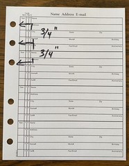4 3/4 x 6 Inch AR253 Size ADDRESS REFILL 14 Sheets (28 Pages) Fits Hallmark