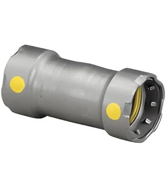 New Sealed Viega 25026 MegaPressG Straight Coupling 2×2 Carbon Steel – New