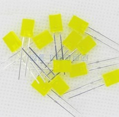 30PCS 2x5x7mm 2*5*7MM Rectangle LED Yellow Colour Yellow Light Emitting Diode