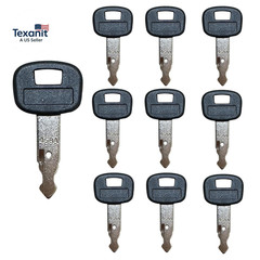 10 PCS Ignition Keys RC411-53933 459A RC461-53930 for Kubota Mini Excavator Back