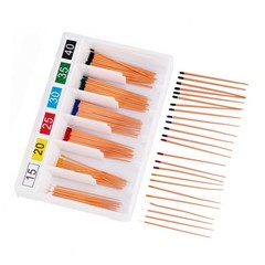 60/120 pcs Dental Gutta Percha Points Full Taper 0.02/0.04/0.06 Size 15-40 45-80