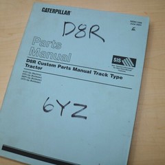 CAT Caterpillar D8R Tractor Dozer Crawler Custom Product Parts Manual 6YZ series