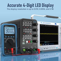 DC Power Supply Variable, 0-32V 0-10A Switching Bench Power Supply with Intellig