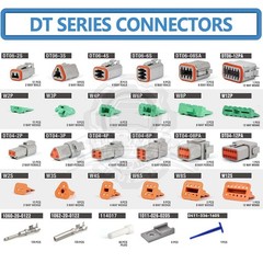 1650PCS Genuine Deutsch Connector Kit Stamped Contacts For 14,16,18,20 GA.WIRE