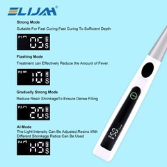 Dental Cordless 1S LED Light Cure Lamp Metal Head LED Curing Light 360° 4 Modes