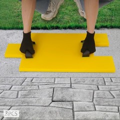 Concrete Stamping Molds Set Of 3 Stone Texture 50 × 30 cm For Floor & Wall