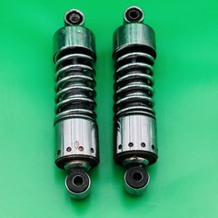 Harley Davidson OEM 11” Chrome Rear Shocks Pair Sportster XL