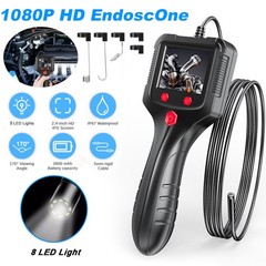 1080P HD LED Handheld Industrial Endoscope 8mm Borescope Inspection Snake Camera