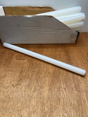 5/8″ X 12″ UHMW PE White Polyethylene Plastic Rod Round Stock USA