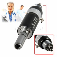 10 Sets Dental Air Motor 4Hole E-type + Low Speed Contra Angle Black fit 2.35mm