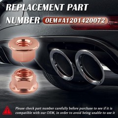10PCS M8×1.25 Exhaust Manifold Gasket Nut,Professional Hexagonal Exhaust Nut …