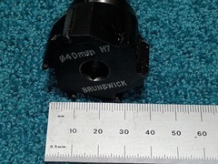 Brunswick 40mm H7 HSS Reamer Head Ø40mm, 20mm Shank