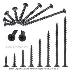 Phillips Bugle Head ( 3/4″ – 6″ ) phosphate Black Coarse Drywall / Wood Screws