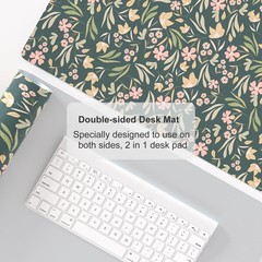 Colorful Star Large Mouse Pad, PU 31.5L x 15.7W inches, Ditsy Floral Print
