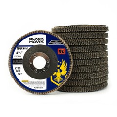 100 Pack 4.5″ x 7/8″ XL 36 Grit High Density Flap Discs Jumbo Grinding Wheel T27