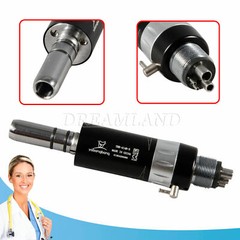 10 Sets Dental Air Motor 4Hole E-type + Low Speed Contra Angle Black fit 2.35mm
