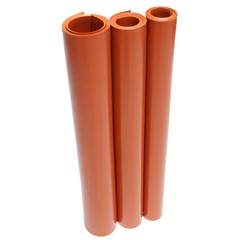 Silicone 1/16 In. X 24 In. X 12 In. Red/Orange Commercial Grade 60A Rubber Sheet