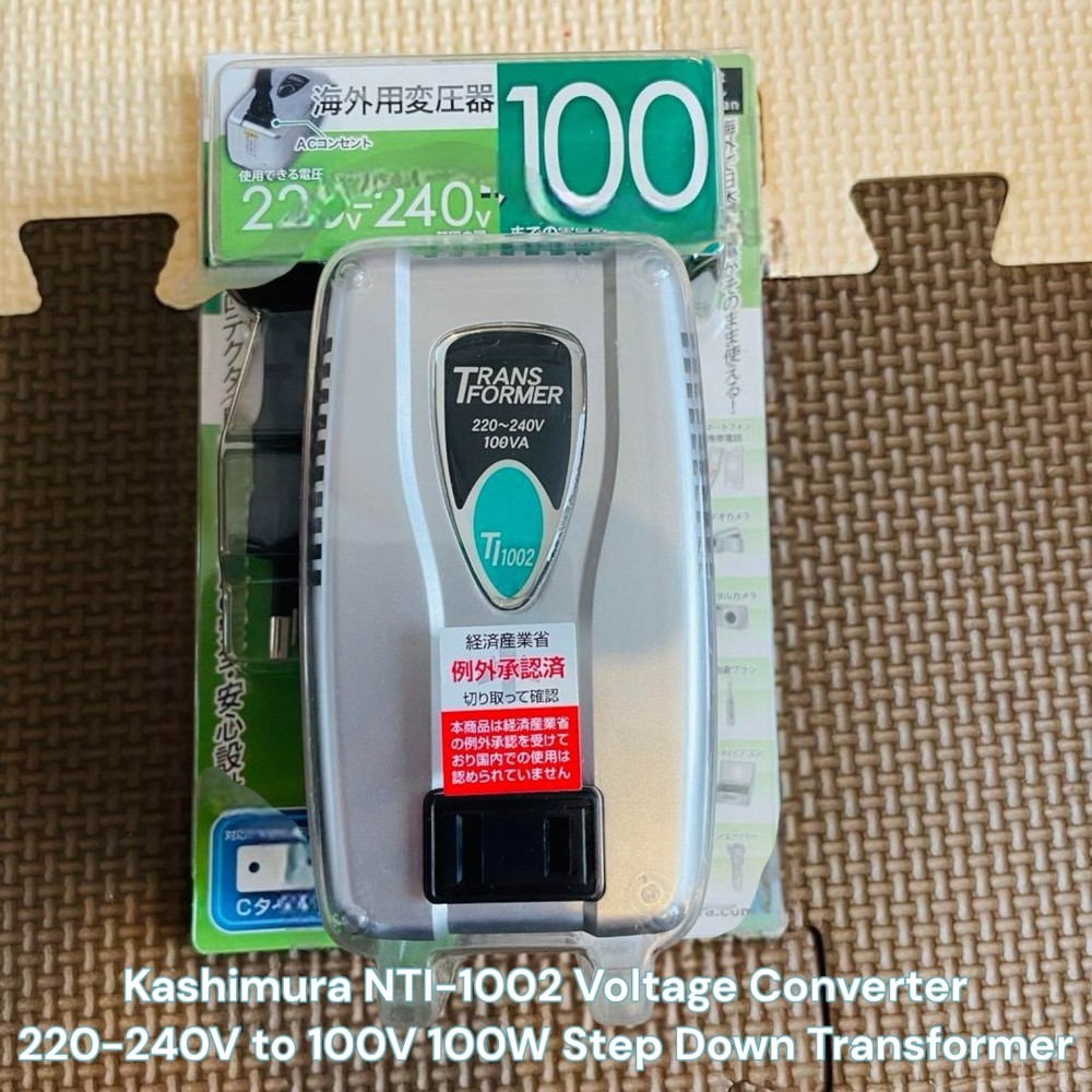 Kashimura NTI-1002 Voltage Converter 220-240V to 100V 100W Step Down Transformer