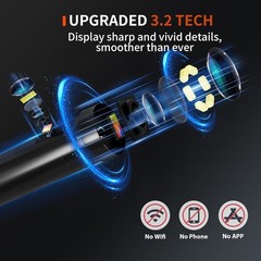 Dual Lens Borescope Inspection Camera 1920P HD Endoscope Camera with Light, 4…
