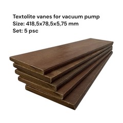 5 pcs, 418,5х78,5х5,75 Vanes for vacuum pump Jurop PNE 122/124, Textolite blades