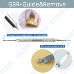 Dental Bone Tack Titanium Pins Membrane Fixation Stabilization Pin Handle GBR