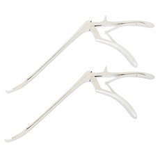 Lot Of 2 Pcs Bayonet Kerrison Rongeurs 45° Curved Up 2mm+3mm Surgical Inst