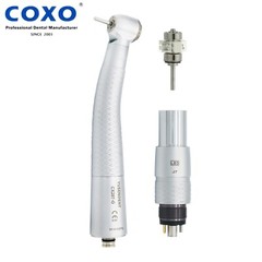 US COXO Dental Fiber Optic Handpiece High Speed 6 Holes LED Coupling fit NSK