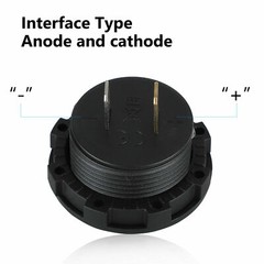 12V-24V Car Marine Motorcycle Touch LED Digital Voltmeter Voltage Meter Battery