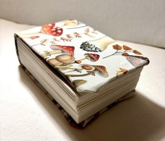 Handmade White Fabric Mushroom Blank Watercolor-book Arches Paper – 6 in. x 4 in