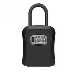 Key Lock Box for Outside-Combination Lockbox for House Key-Portable/Wall Mounted