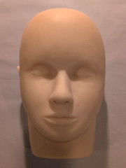 EYELASHES PRACTICE MANNEQUIN HEAD BEAUTY TOOL ESTHETICIAN COSMETOLOGY FLAT HEAD