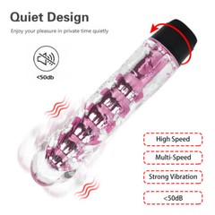 Adult Waterproof Multispeed Dildo Vibrator G-Spot Massager Sex Toys for Women