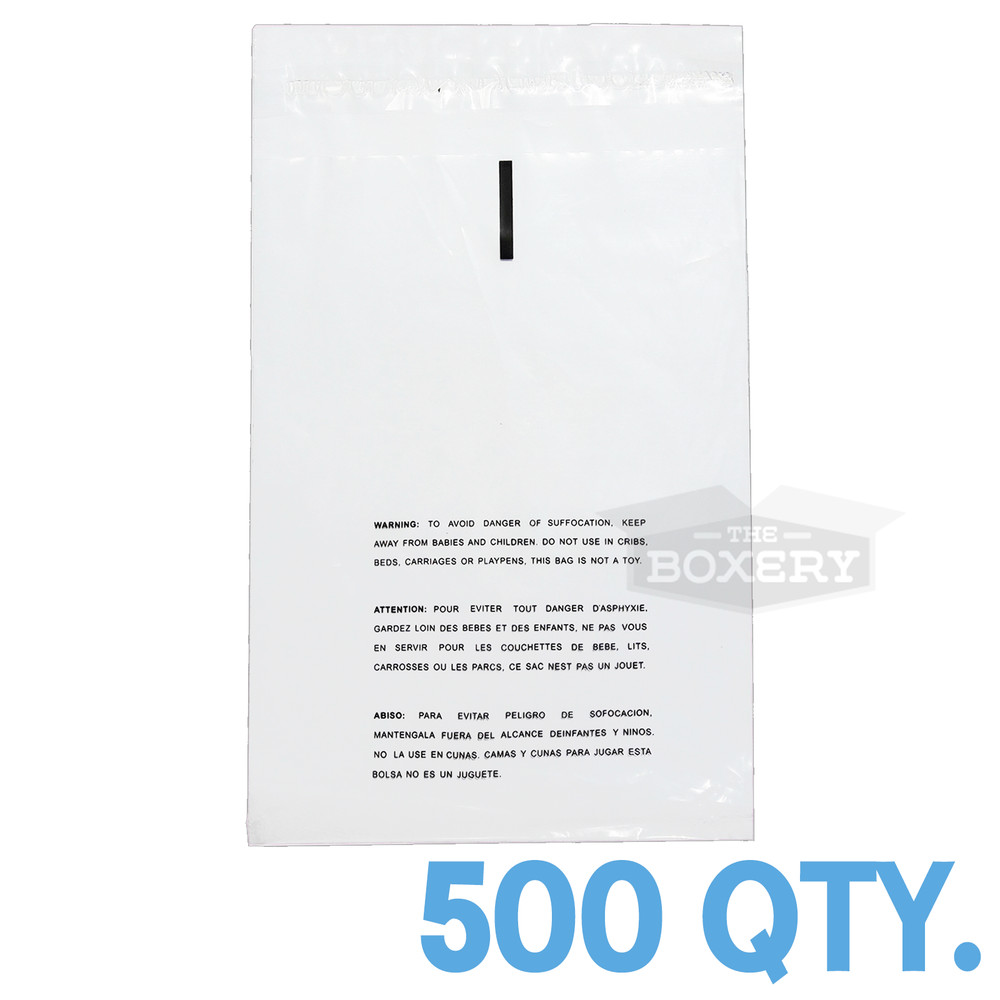 500 8×10 Self Seal Suffocation Warning Clear Poly Bags 1.5 mil Free Shipping