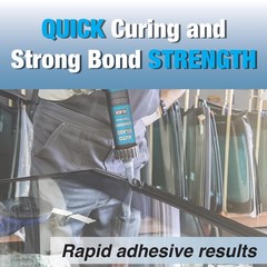 Maxi-Seal Black Polyurethane Windshield Adhesive with Fast Curing Non-sag