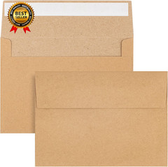 50 Pack Kraft Envelopes 4 X 6 Inch Brown Kraft Paper Envelopes for Invitat…