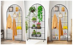 Display Grid Rack 5.2 ft Panel Detachable Stand Craft Art Gridwall Retail Tower