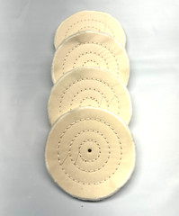 4pc 4″ Spiral Stitch Cotton Buffing Wheels Metal Polishing Buff Pad Jewelry USA