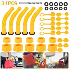 5PCS Universal Gas Can Spout Nozzle Vent Replacement Kit For Plastic Gallon Fuel