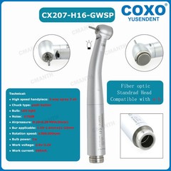 COXO Dental High Speed Handpiece Fiber Optic Turbine 6Hole LED Coupling CX207-G