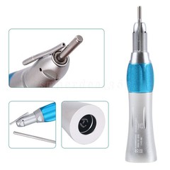 1-10PC Dental Surgical Straight Handpiece 1:1 NoseCone With External Nozzle Pipe