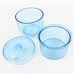 Dental Autoclavable Sterilization Cleaning Box Soak Cup Net Case Blue 135°C